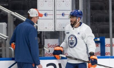 As Oilers prepare for Game 3 of Stanley Cup Final, questions swirl about health of Evander Kane