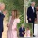 Biden awkwardly salutes Italian Prime Minister Giorgia Meloni as he arrives at G7 Summit