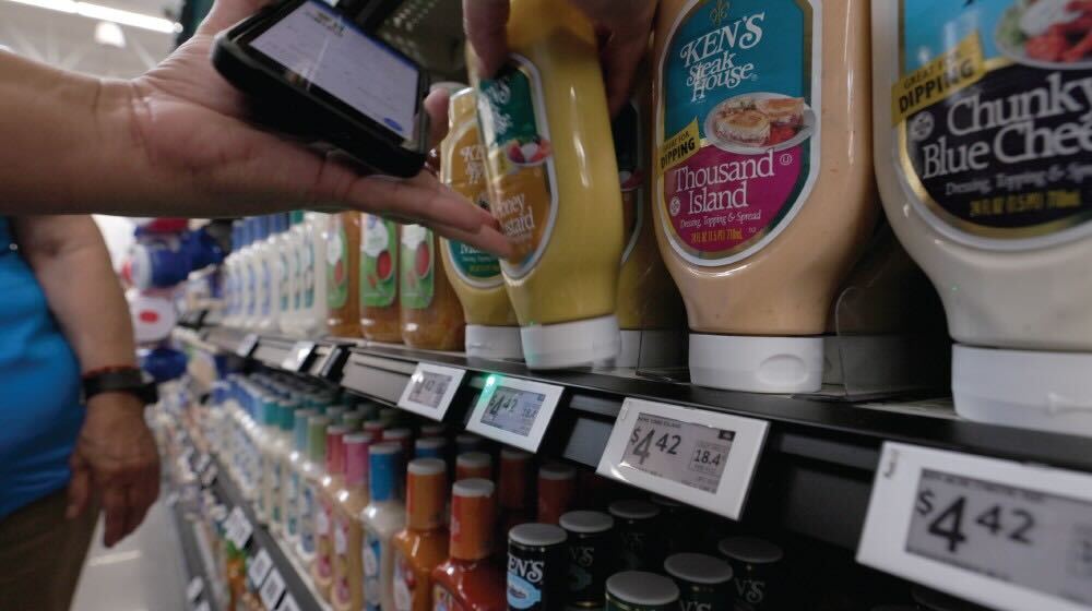 Digital price tags can change the cost of groceries 6 times per minute