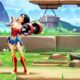 MultiVersus bored Wonder Woman weightlifting