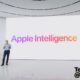 Apple Software Engineering SVP Craig Federighi, seen presenting Apple Intelligence at WWDC 2024