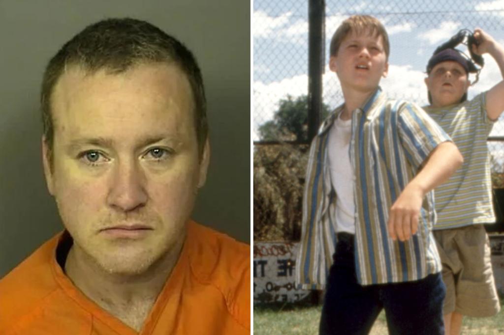 Troubled star of beloved '90s movie 'The Sandlot' busted after chucking dumbbell at neighbor's Jeep