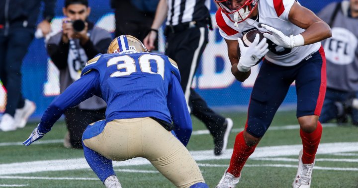 Winnipeg Blue Bombers offence stalls in season opening loss to Alouettes - Winnipeg