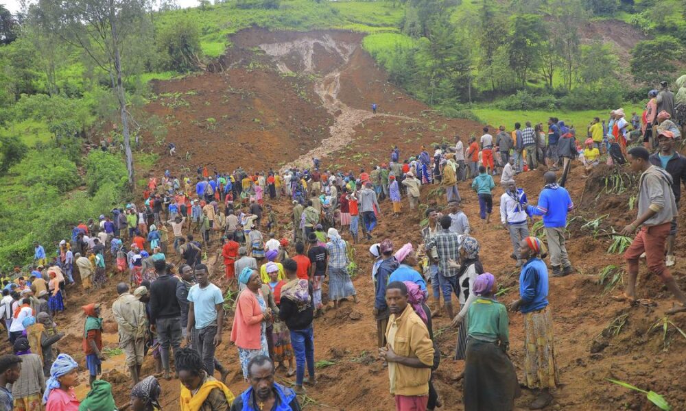 Death toll in southern Ethiopia mudslides rises to at least 157 as search operations continue