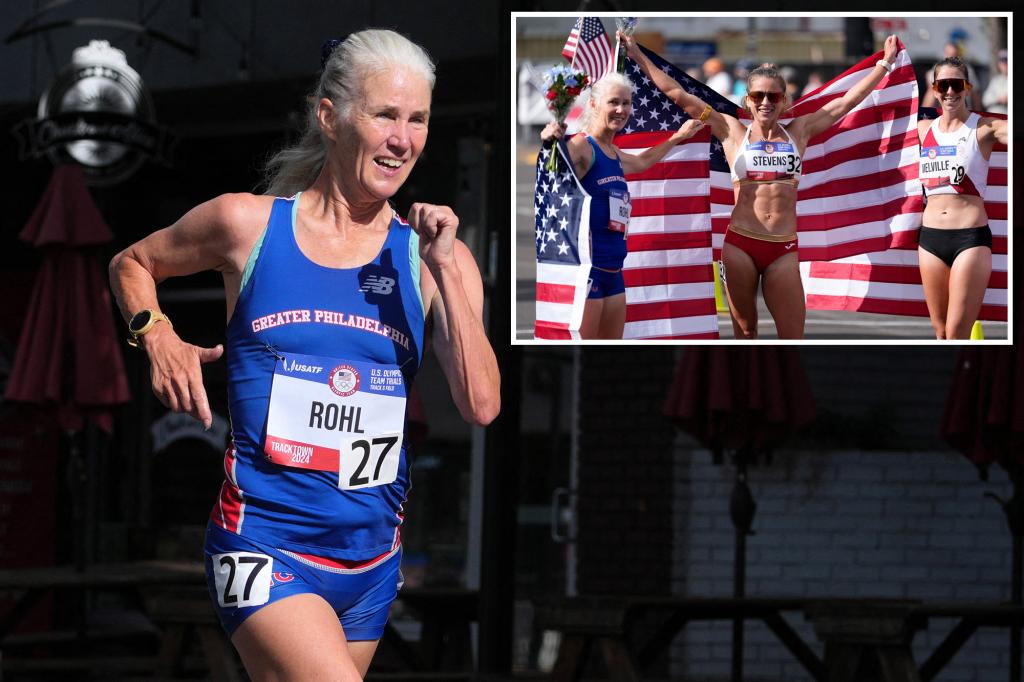 Pa. grandmother Michelle Rohl finishes third in 20K race walking event at US Olympic Trials