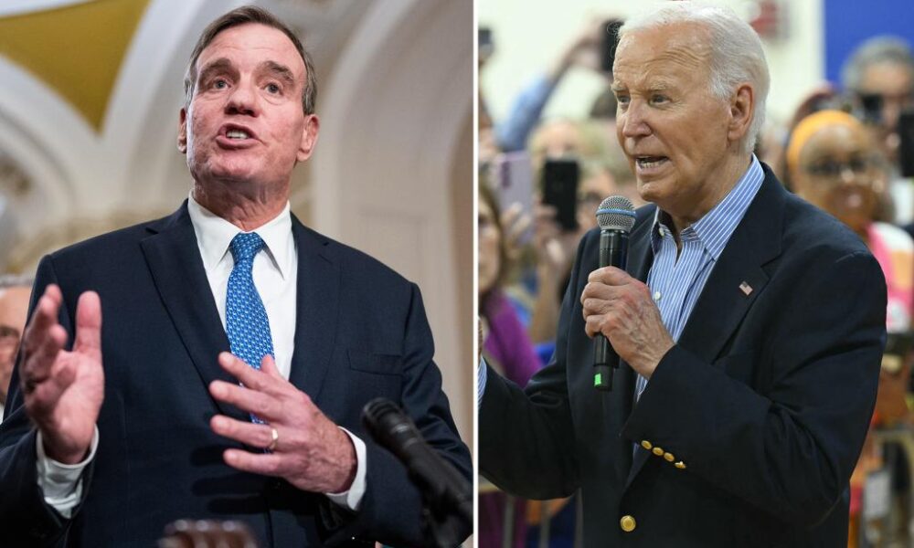 Sen. Mark Warner rallying fellow Dems to urge Biden to drop out: report