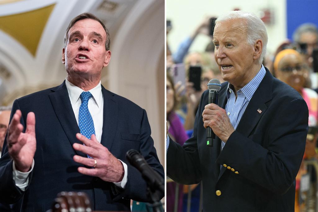 Sen. Mark Warner rallying fellow Dems to urge Biden to drop out: report