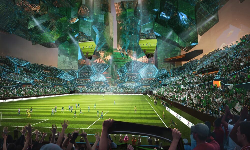 Cyberpunk, anyone? Saudi Arabia unveils futuristic sporting arenas for 2034 FIFA World Cup