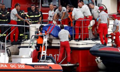 Five bodies found, one still missing in U.K. tycoon shipwreck off Sicily