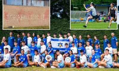 Israeli ultimate Frisbee team banned from international competition after antisemitic graffiti appears near playing field