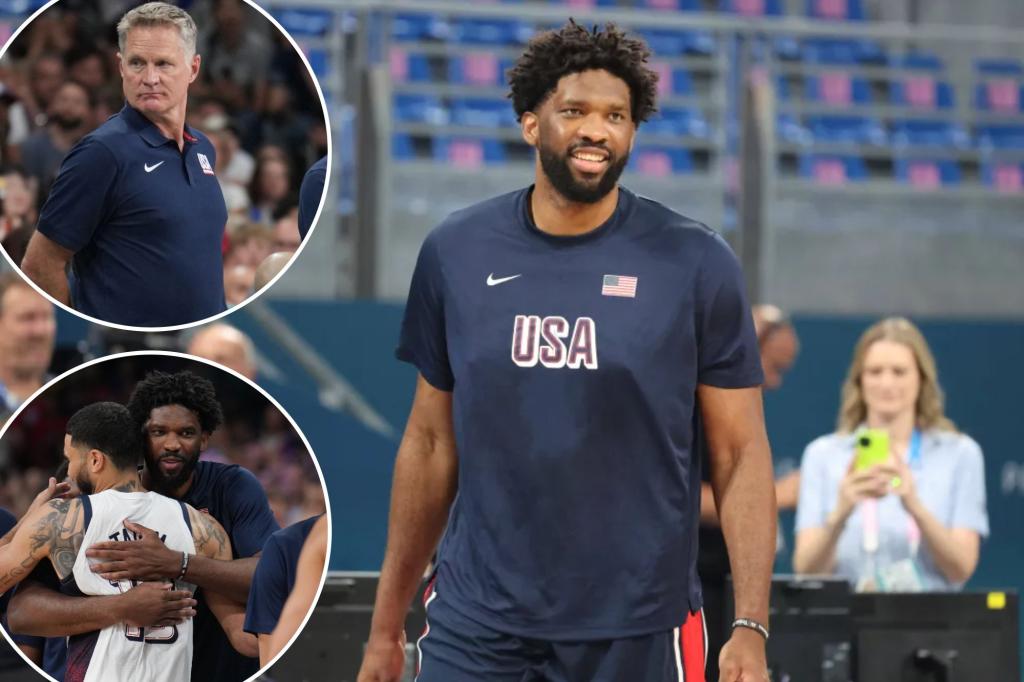 Joel Embiid didn't play in US men's basketball's Olympic win over South Sudan