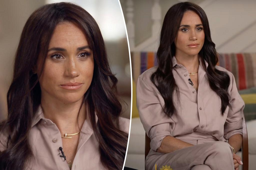 Meghan Markle keeps it monochromatic in Ralph Lauren for emotional 'CBS Sunday Morning' interview