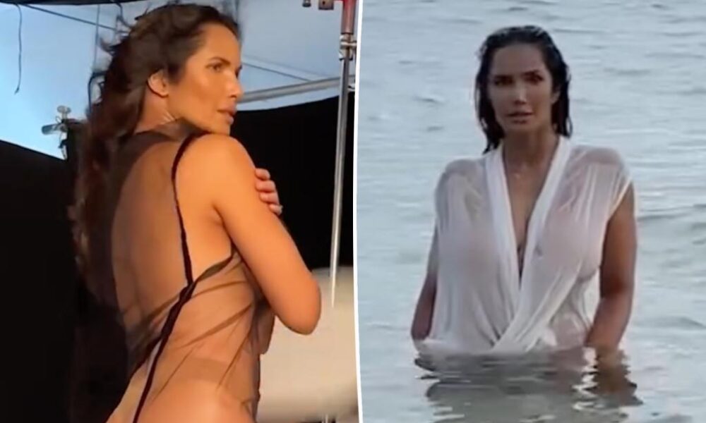 Padma Lakshmi strips down for glamorous Pirelli Calendar shoot