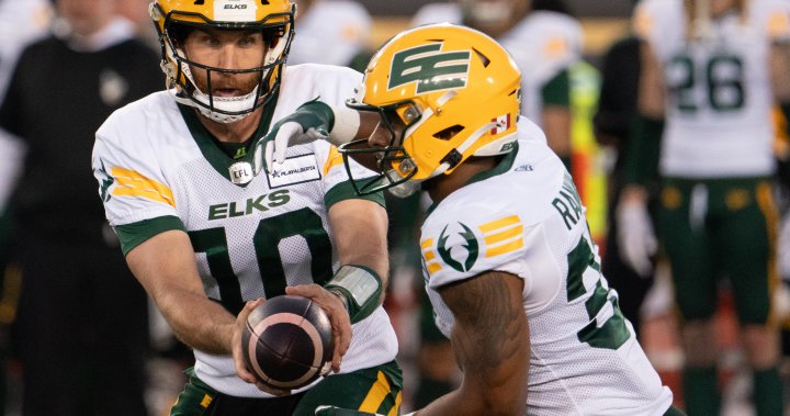 Rankin rushes for three touchdowns to power Elks to 47-22 road win over Ticats - Edmonton