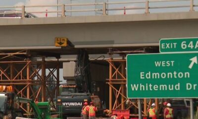 $2.3M in repairs needed to fix Whitemud overpass hit by excavator in east Edmonton - Edmonton