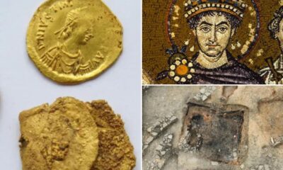 Archaeologists stumble upon priceless gold coins in unusual location