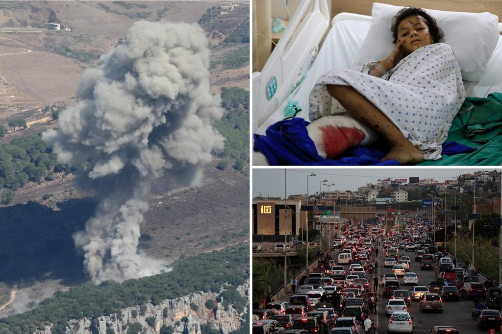 Israeli strikes on Gaza kill at least 7 as people flee south Lebanon day after nearly 500 killed