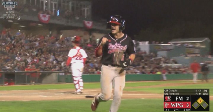 Winnipeg Goldeyes going to deciding game in West Division Championship after Fargo comeback win - Winnipeg