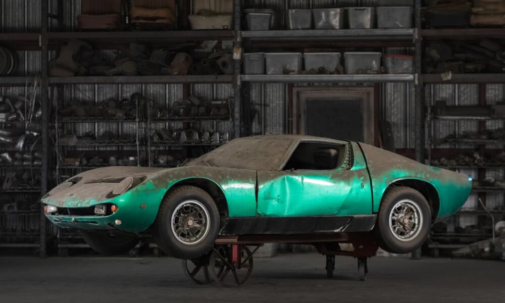 3 ultra-rare Lamborghini Miuras unearthed at junkyard. They could sell for millions.