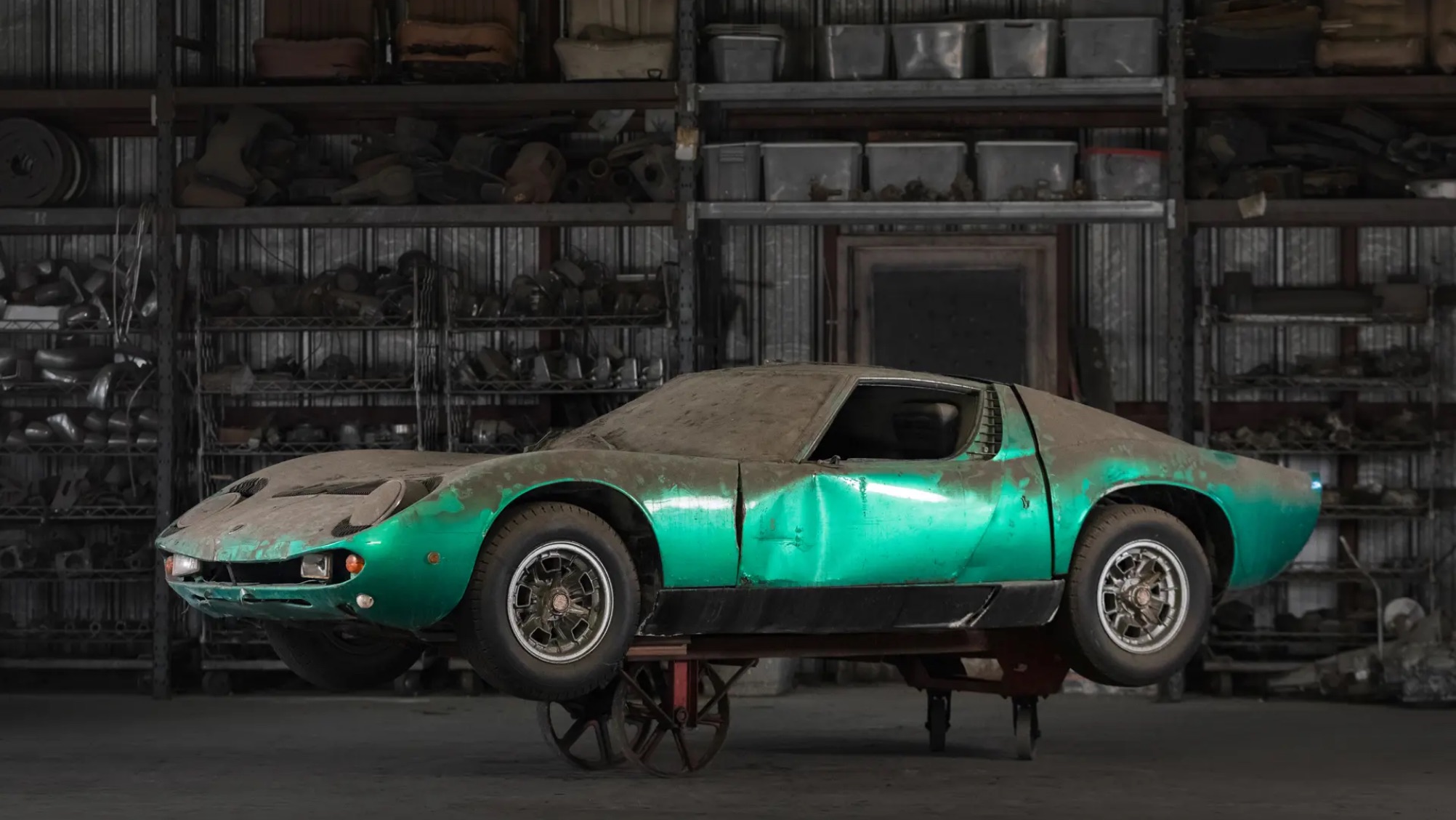 3 ultra-rare Lamborghini Miuras unearthed at junkyard. They could sell for millions.