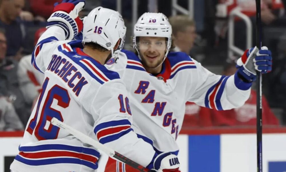 Artemi Panarin notches hat trick in Rangers' win over Red Wings