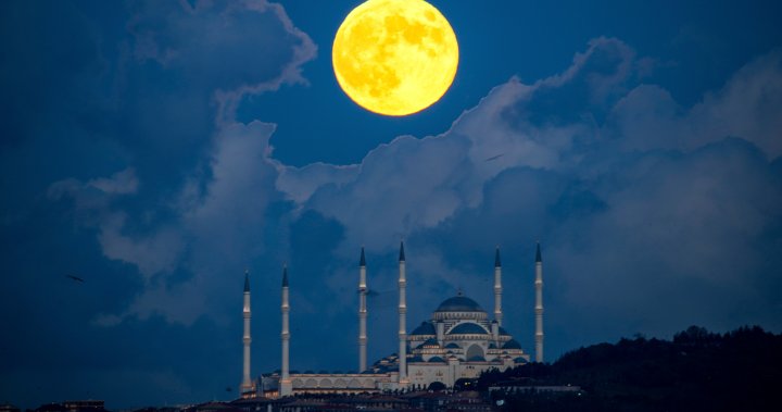 How the Hunter’s supermoon looked in photos from around the world - National