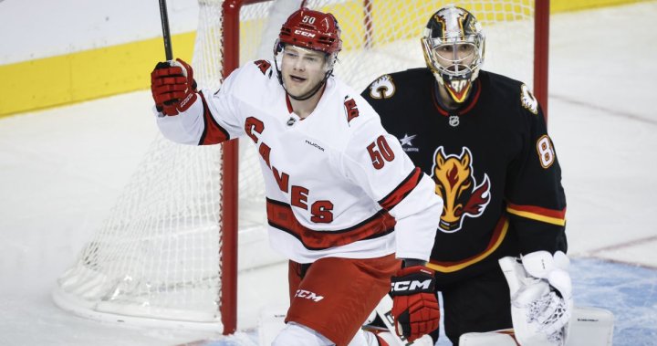 Hurricanes cool off Flames with 4-2 win