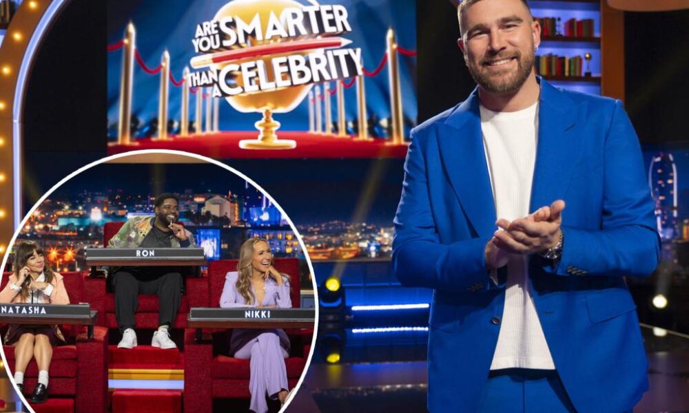 Watch Travis Kelce host ‘Are You Smarter Than a Celebrity?'