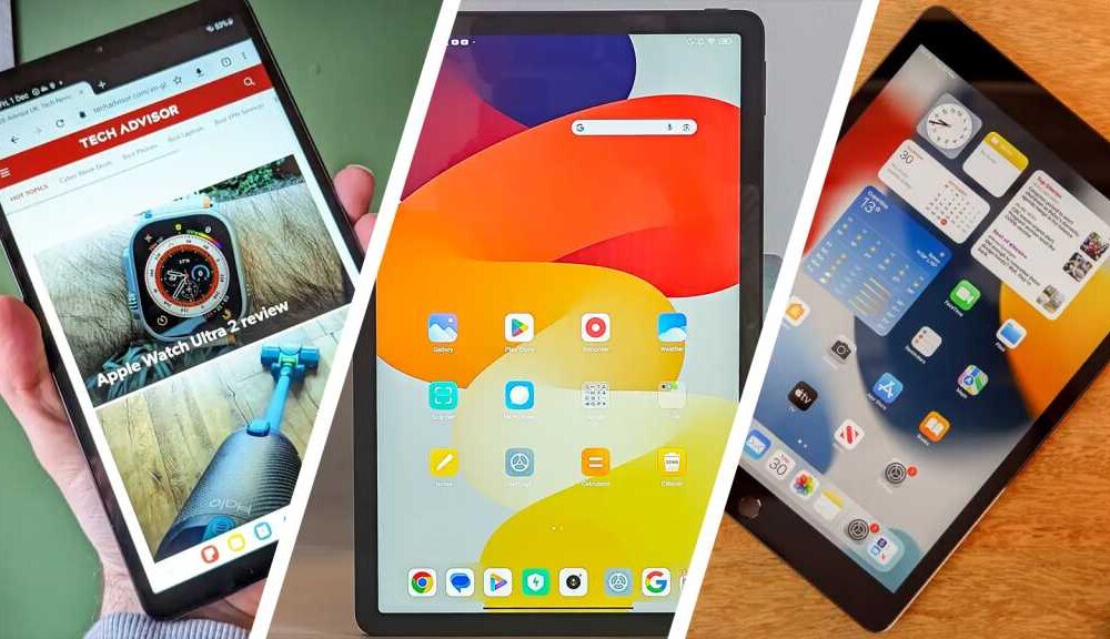 Samsung Galaxy Tab A9, Xiaomi Redmi Pad SE and Apple iPad 10.2 (2021)