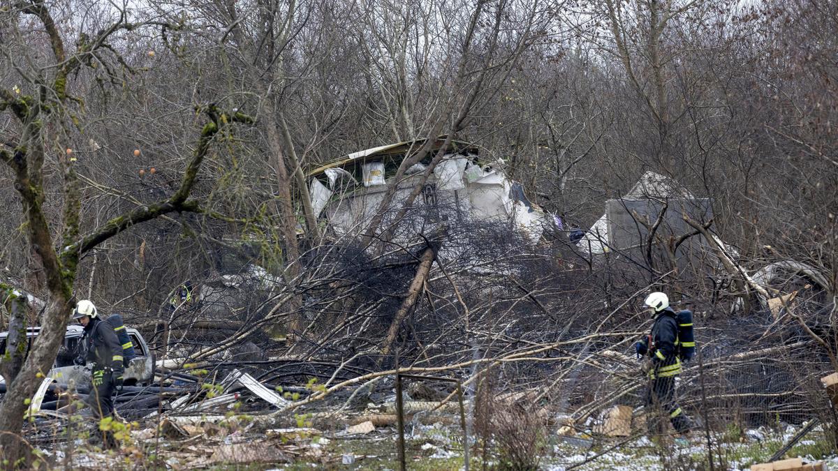 DHL cargo plane crashes into house in Lithuania; one killed