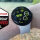 Google Pixel Watch 3 next to Tech Advisor Black Friday Approved Deal badge