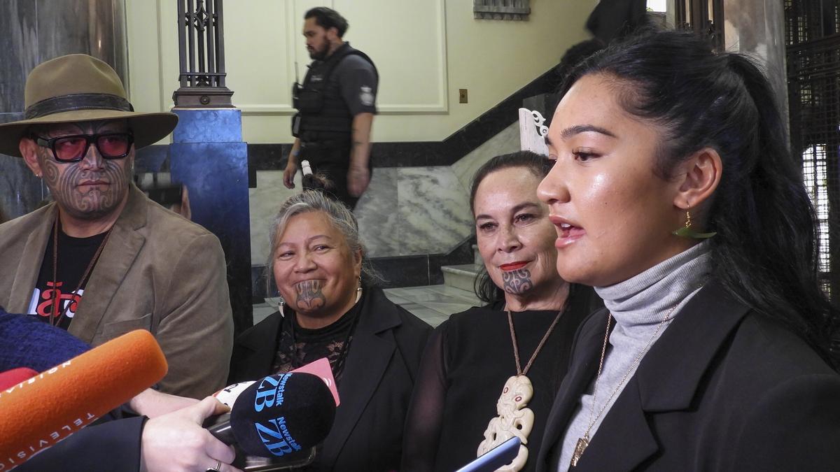 New Zealand lawmakers stage Maori protest in Parliament during fraught race relations debate