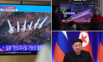 North Korea fires a barrage of ballistic missiles toward the sea ahead of US election