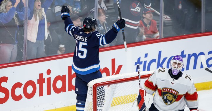 Scheifele’s hat trick propels Winnipeg Jets to 6-3 win over Panthers - Winnipeg