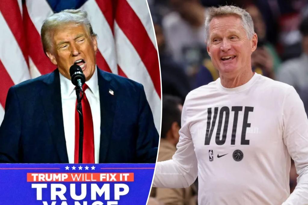 Warriors' Steve Kerr has sarcastic response to Donald Trump's win