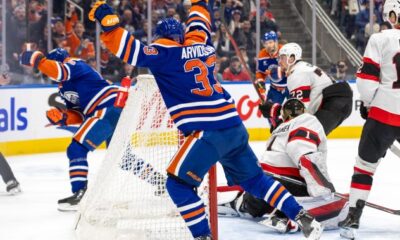 Arvidsson nets two points, Oilers beat Senators 3-1 to snap visitors’ win streak - Edmonton