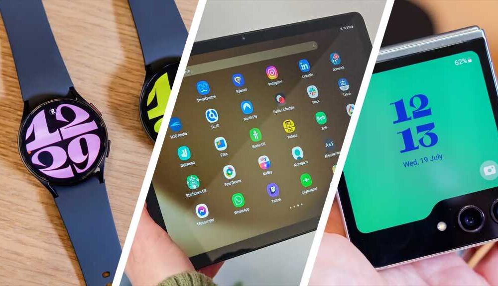 Samsung Galaxy Watch 6, Tab A9+ and Z Flip 5