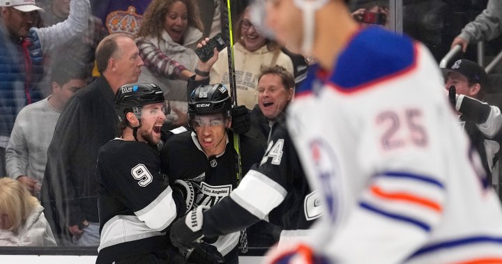 Byfield scores twice for L.A. Kings in 4-3 OT win over Edmonton Oilers - Edmonton