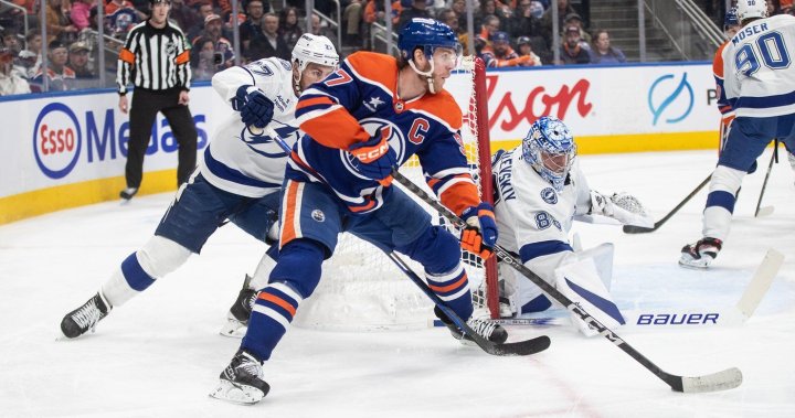 Draisaitl scores his 20th as Oilers edge Lightning 2-1 - Edmonton