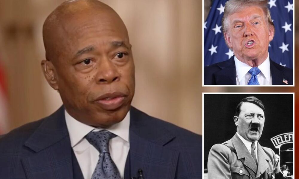 Eric Adams slams Dems for comparing Trump to Hitler