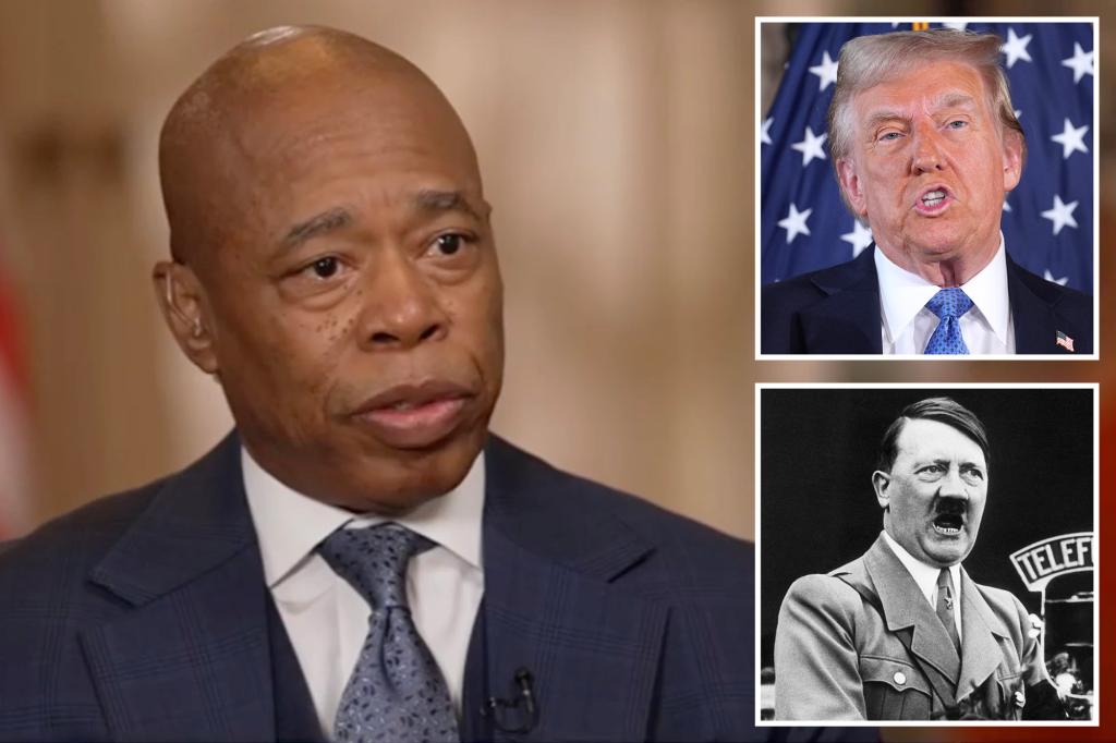 Eric Adams slams Dems for comparing Trump to Hitler