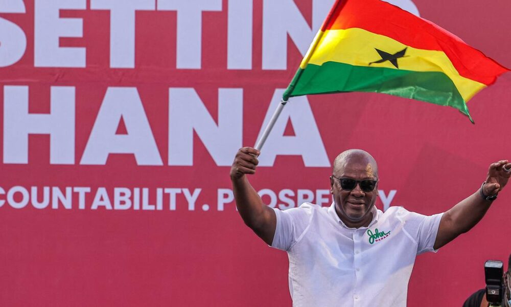 Ghana’s ruling party candidate concedes presidential election to his opposition rival John Dramani Mahama