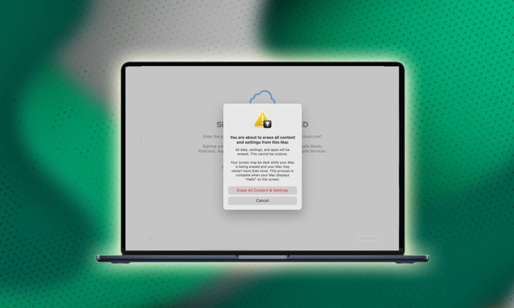 How to erase and factory reset your M-series Mac