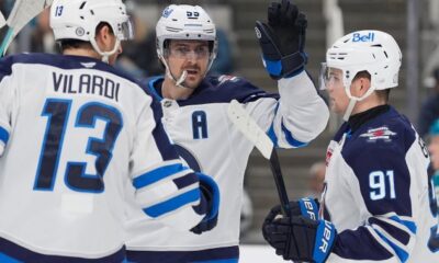 Lowry’s late goal lifts Winnipeg Jets to 4-3 win in San Jose - Winnipeg