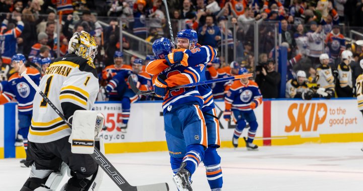 McDavid scores late in third period, Ekholm pots OT winner as Oilers top Bruins 3-2 - Edmonton