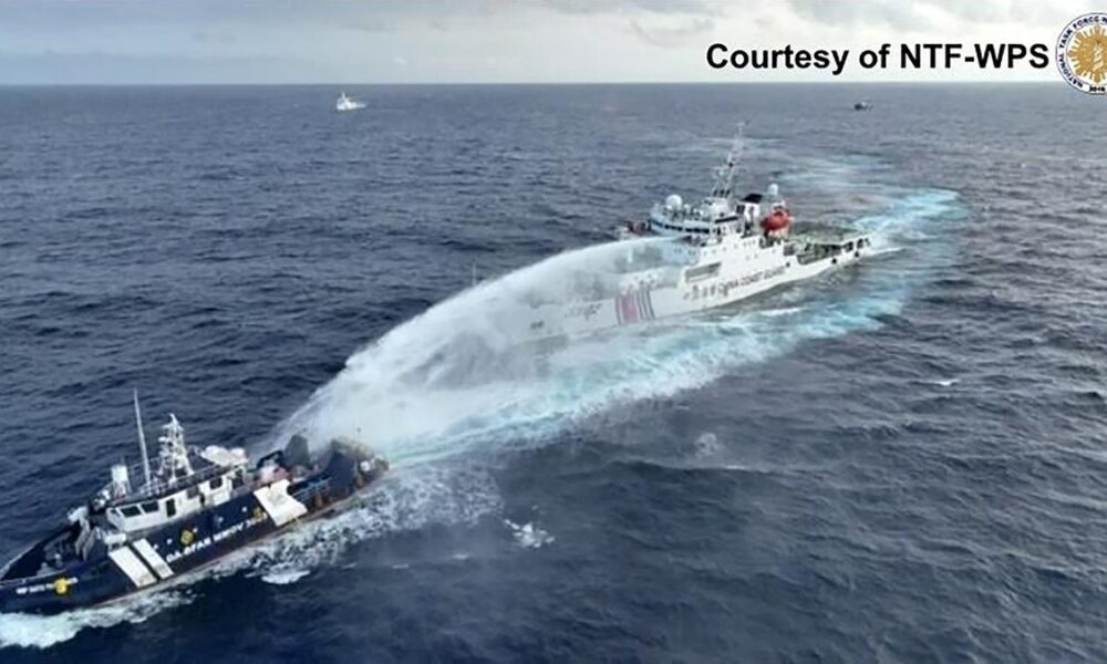 Philippines says China Coast Guard fired water cannon; Beijing calls Manila’s accusations “bogus”