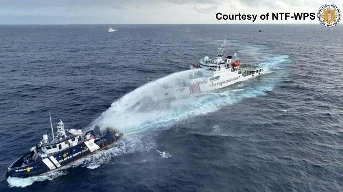 Philippines says China Coast Guard fired water cannon; Beijing calls Manila’s accusations “bogus”