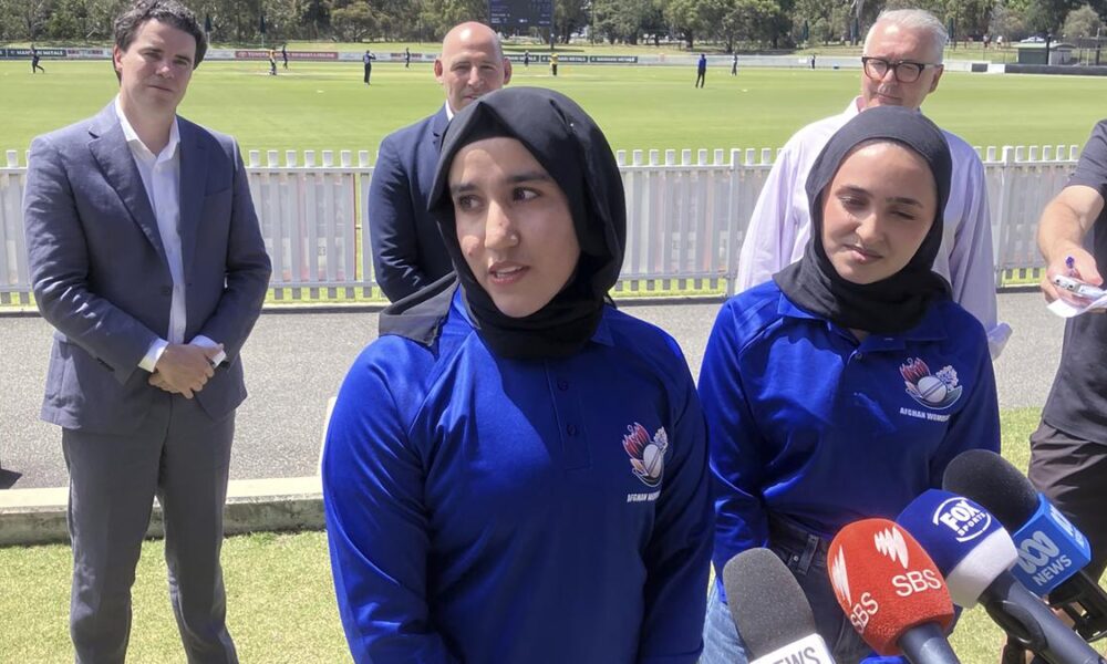 Afghanistan’s female cricketers reunite for match after 3 years in exile due to Taliban ban