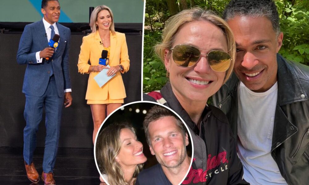 Amy Robach, T.J. Holmes wanted to model divorce announcements after Gisele Bündchen, Tom Brady