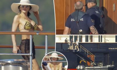 Customs officers interrupt Lauren Sánchez sunbathing on Jeff Bezos' $500M yacht